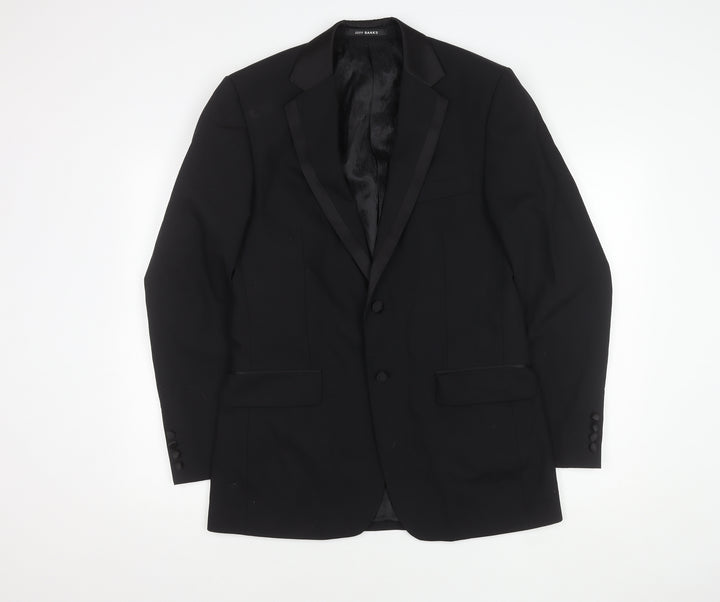 Jeff Banks Black Men's Blazer Tuxedo Size 38L Formal