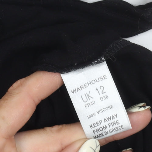 Warehouse Women's Black Long Tank Dress Size 12