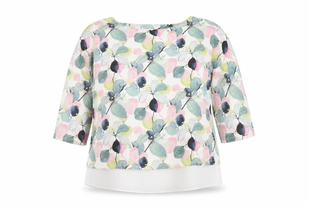 Front view of Phase Eight Women's Multicoloured Floral Blouse, size 16