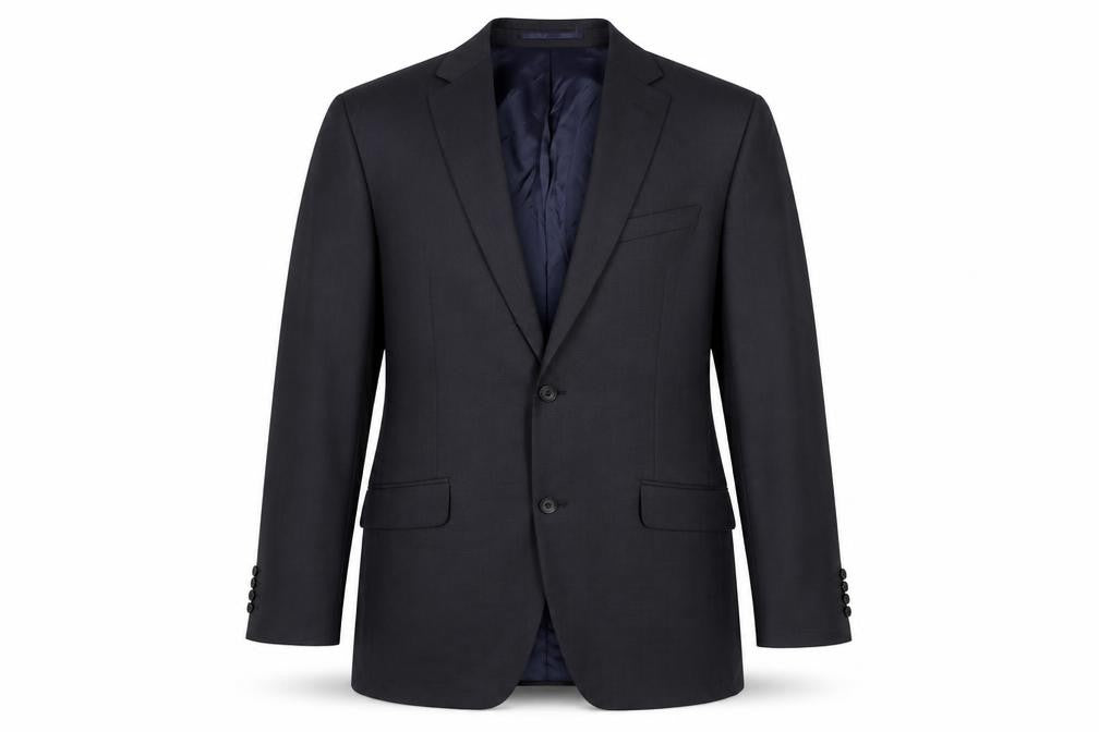 Front view of Austin Reed Black Men's Blazer 40L Single-Breasted