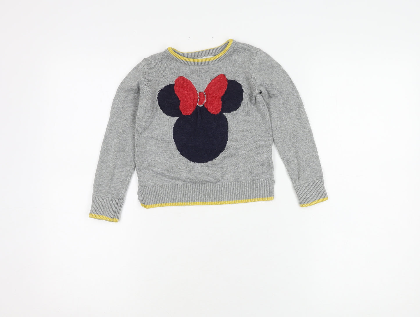 baby GAP Disney Minnie Mouse Grey Girls Pullover Jumper 5 Years