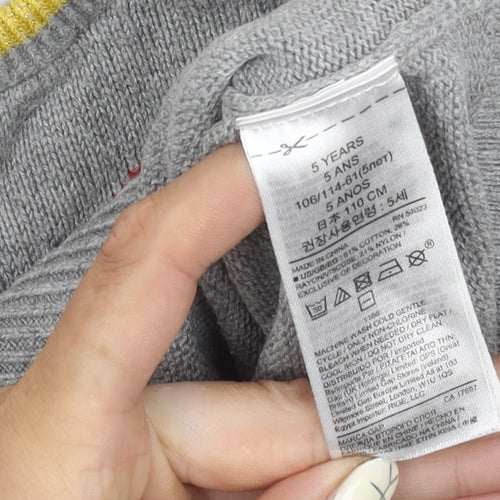 baby GAP Disney Minnie Mouse Grey Girls Pullover Jumper 5 Years