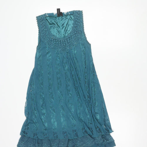 Izabel London Women's Blue Lace Dress Size 12