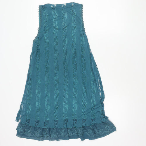 Izabel London Women's Blue Lace Dress Size 12