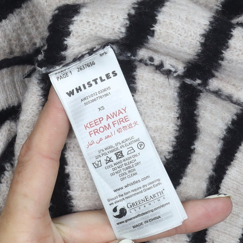 Whistles Women's XS Striped Pullover Jumper Multicoloured