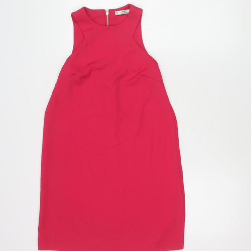 Miss Selfridge Petites Pink Sleeveless Dress UK 8