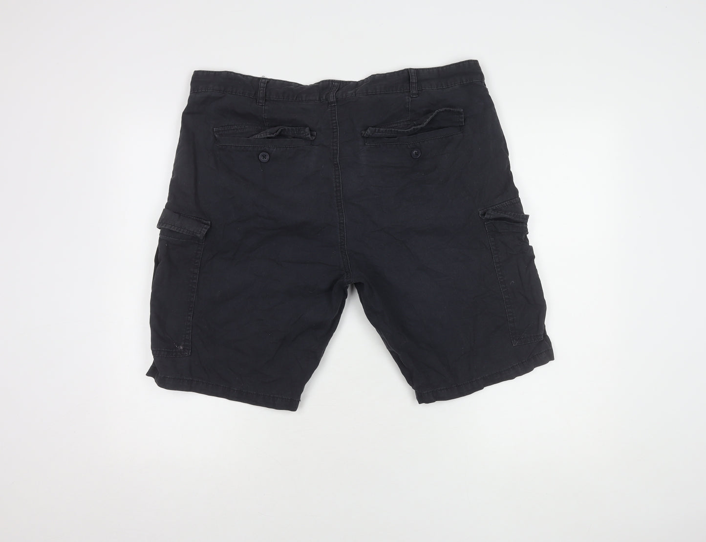 Mountain Warehouse Men's Black Cargo Shorts Size 36