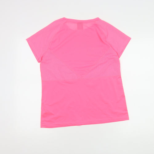 Nike Women's Pink Short Sleeve Active T-Shirt M