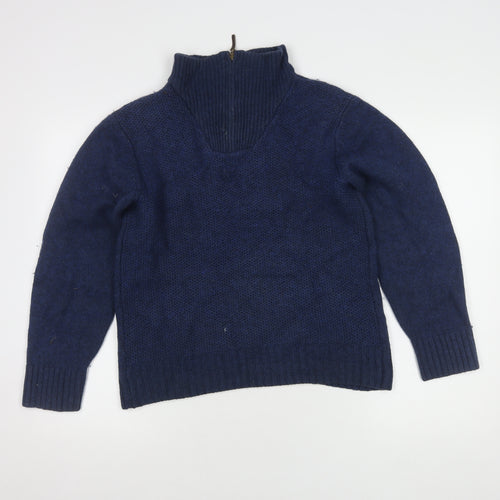 Peter Gribby Men's Blue Wool Cotton Jumper M