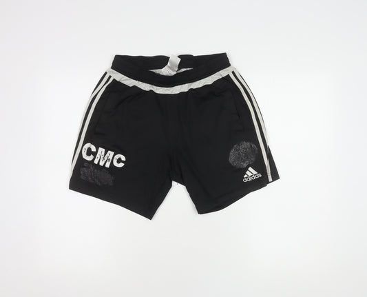 Adidas Men's Black Athletic Shorts, Size M