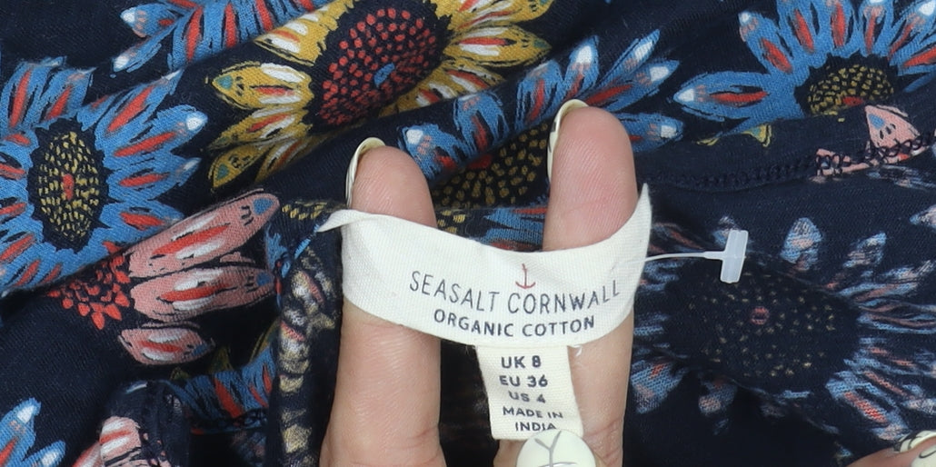 Seasalt Cornwall Women's Multicoloured Tunic Blouse Size 8