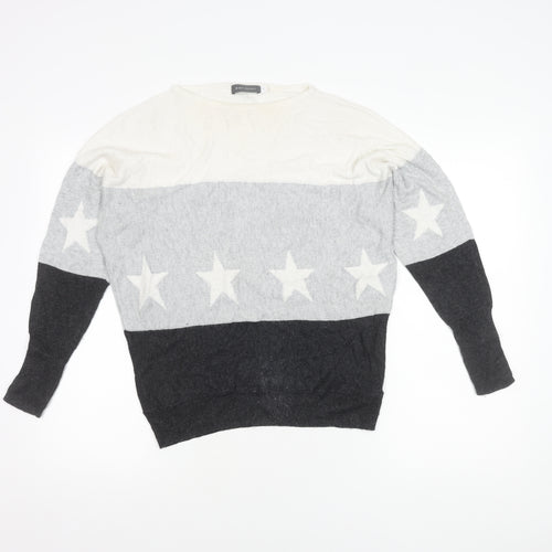 Mint Velvet Women's Grey XS Star Pullover Jumper
