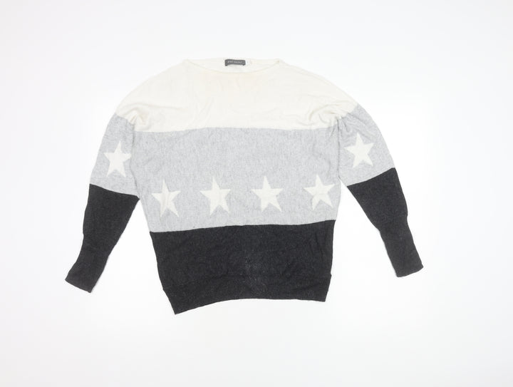 Mint Velvet Women's Grey XS Star Pullover Jumper