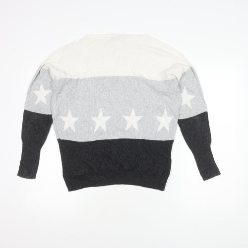Mint Velvet Women's Grey XS Star Pullover Jumper