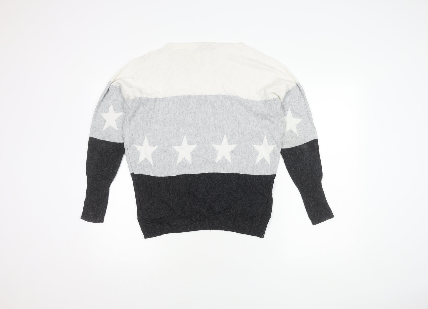 Mint Velvet Women's Grey XS Star Pullover Jumper