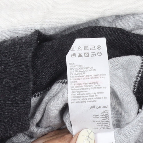 Mint Velvet Women's Grey XS Star Pullover Jumper