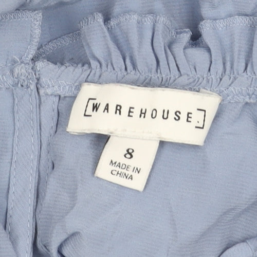 Warehouse Women's Blue Long Sleeve Blouse Size 6