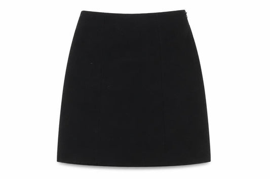 Front view of Warehouse Women's Black Pencil Skirt, size 12
