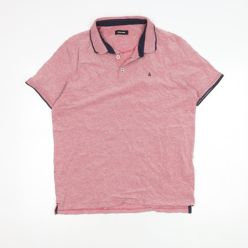 Jack & Jones Men's Red 2XL Polo Shirt