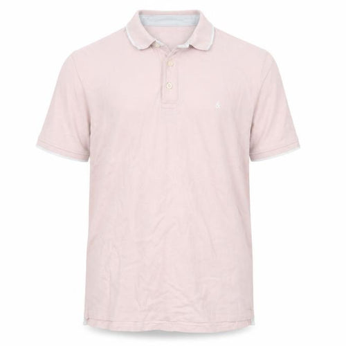 Jack & Jones Men's Pink XL Polo Shirt - Cotton Casual Wear
