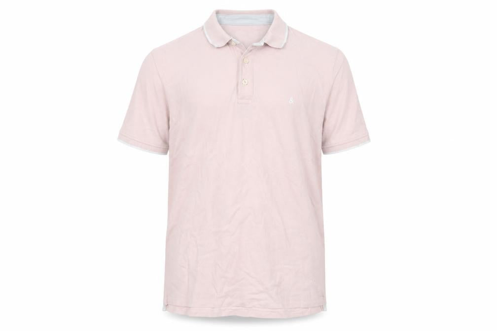 Jack & Jones Men's Pink XL Polo Shirt - Cotton Casual Wear