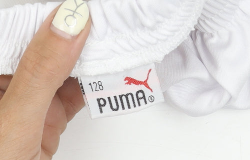 Puma Boys White Football Shorts 8-9 Years