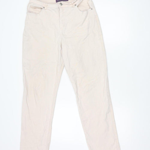 Gloria Vanderbilt Women's Ivory Jeans Size 12