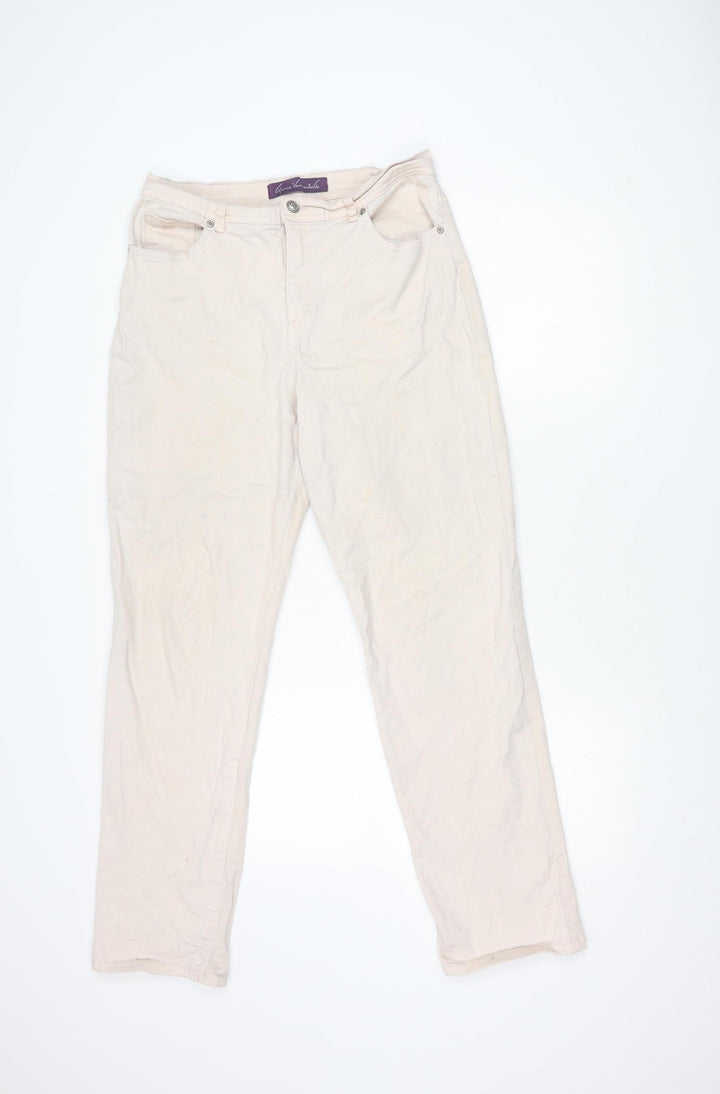 Gloria Vanderbilt Women's Ivory Jeans Size 12
