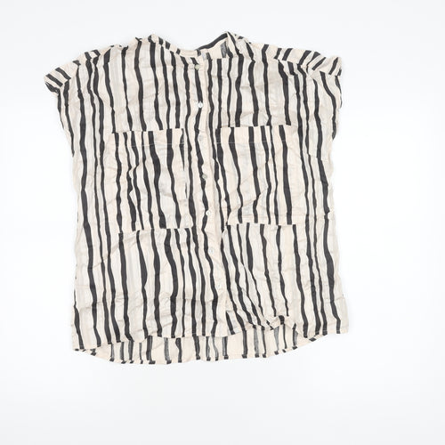 MNG Women's Multicoloured Striped Blouse S