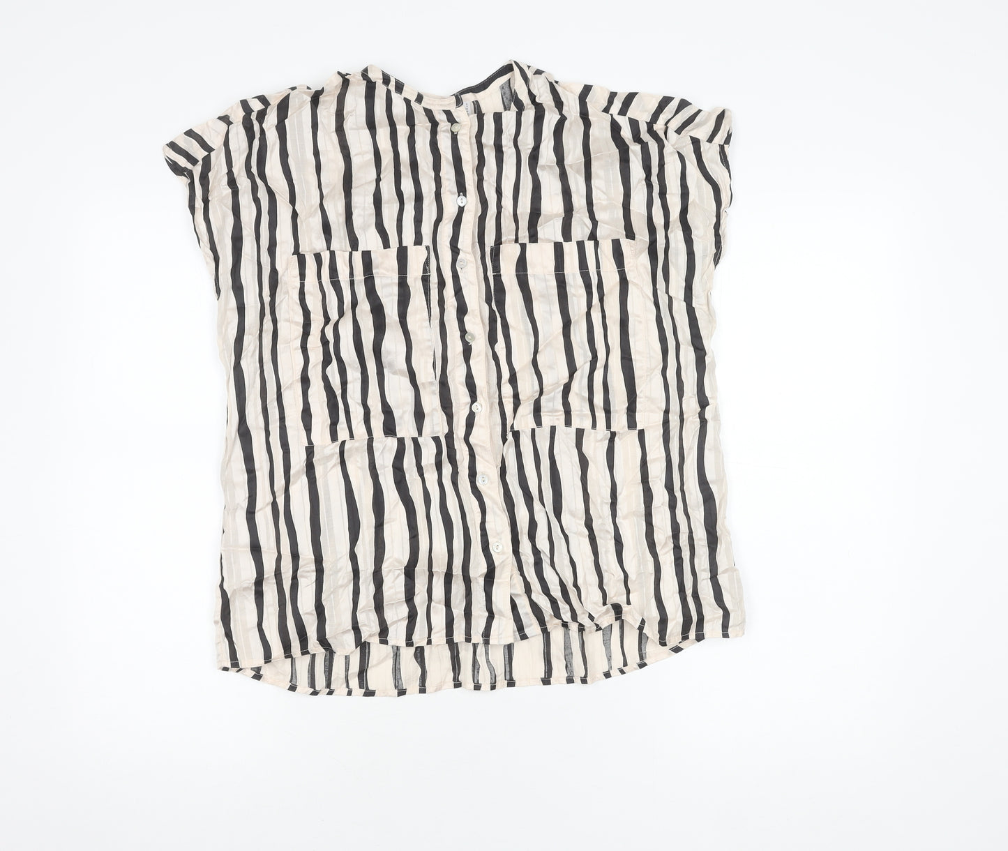 MNG Women's Multicoloured Striped Blouse S