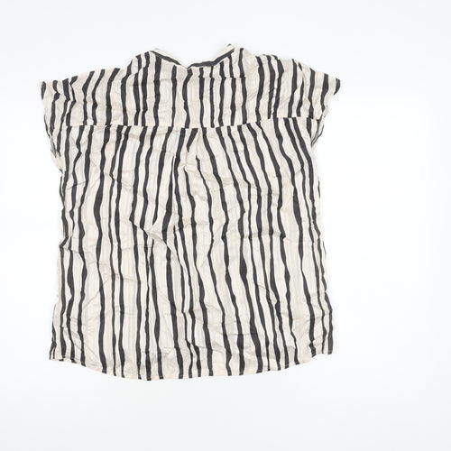 MNG Women's Multicoloured Striped Blouse S