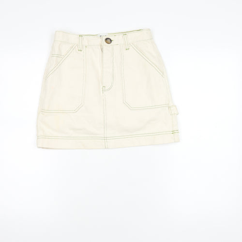 BDG Women's Ivory Cargo Skirt, Size S