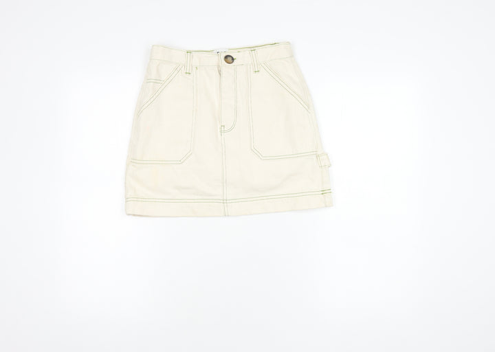 BDG Women's Ivory Cargo Skirt, Size S