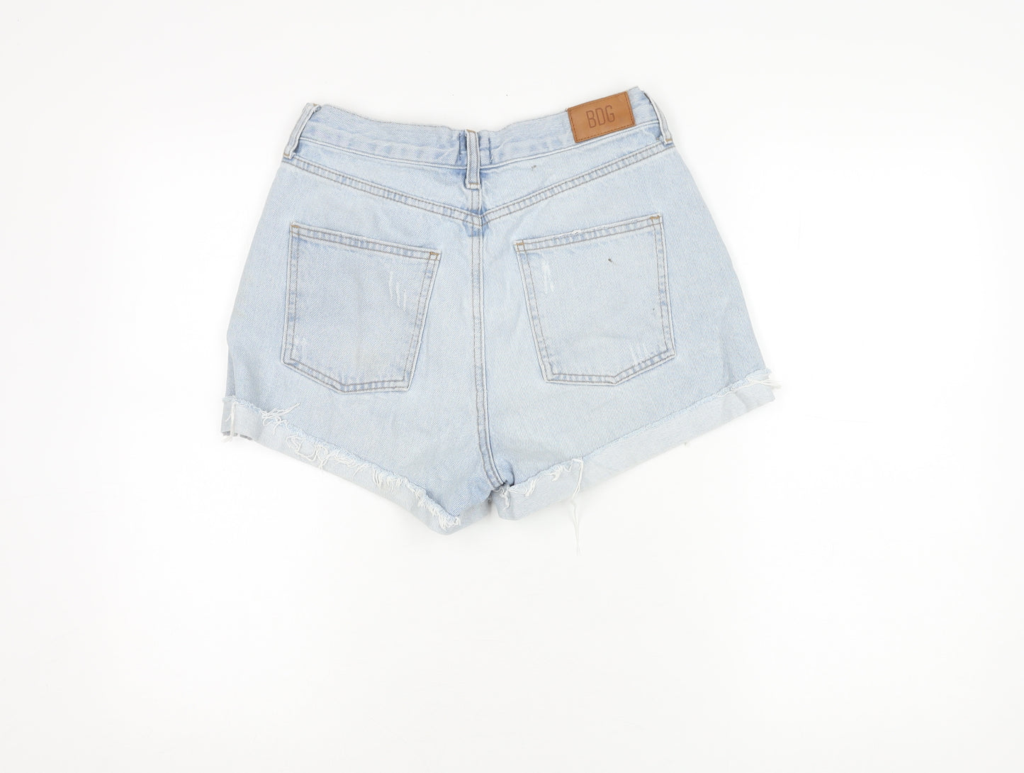 BDG Women's Blue Cut-Off Shorts, Size 10, High Rise Denim