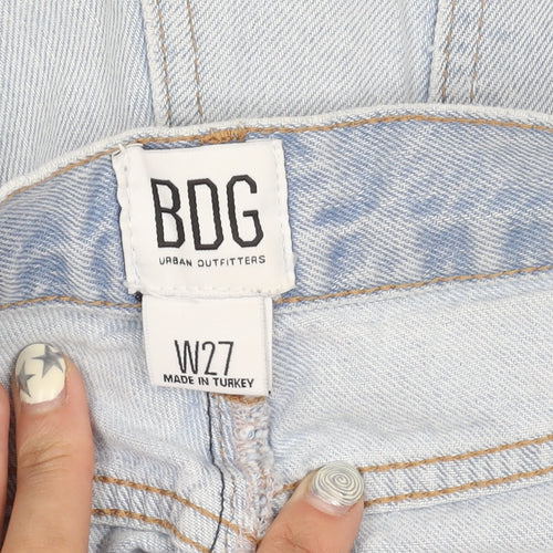 BDG Women's Blue Cut-Off Shorts, Size 10, High Rise Denim