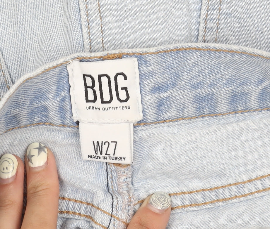 BDG Women's Blue Cut-Off Shorts, Size 10, High Rise Denim