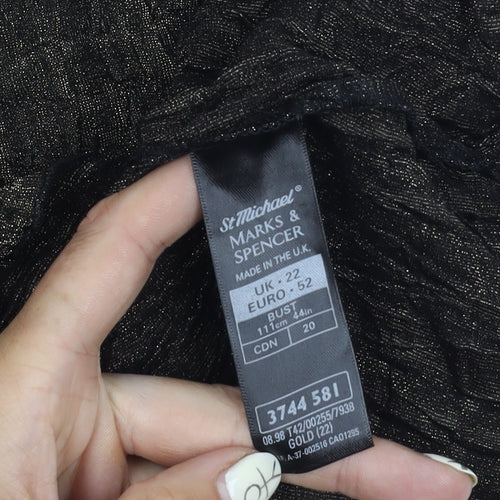 Marks and Spencer Gold Women's Tank Top Size 22