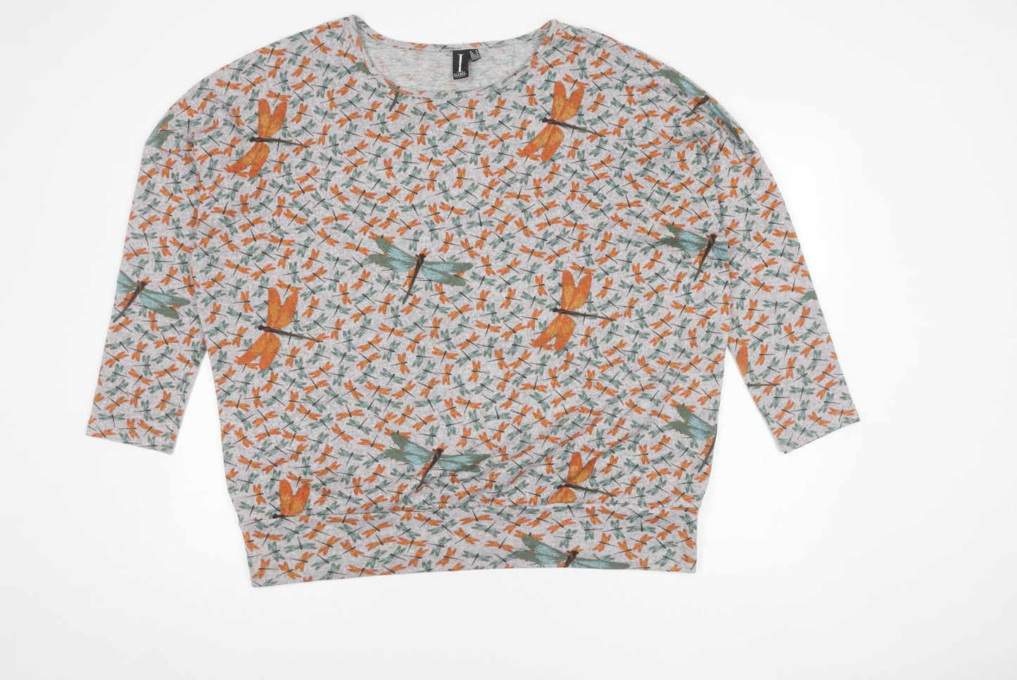 Izabel London Women's Multicoloured Dragonflies Jumper, Size 14