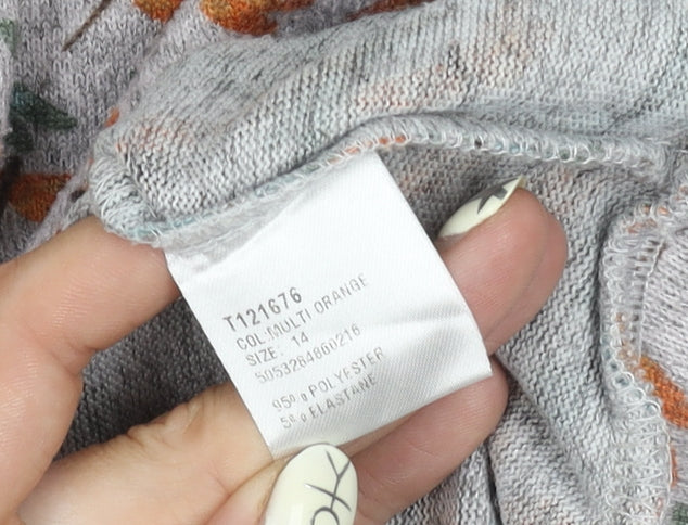 Izabel London Women's Multicoloured Dragonflies Jumper, Size 14