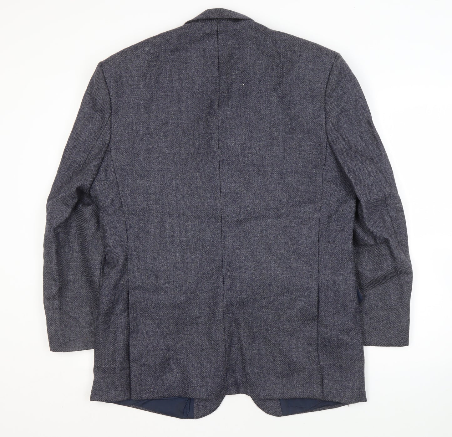Wellington Men's Grey Wool Blazer, 42R, Classic Style