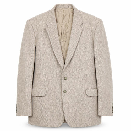St Michael Men's Beige Wool Blazer Jacket 46 Long