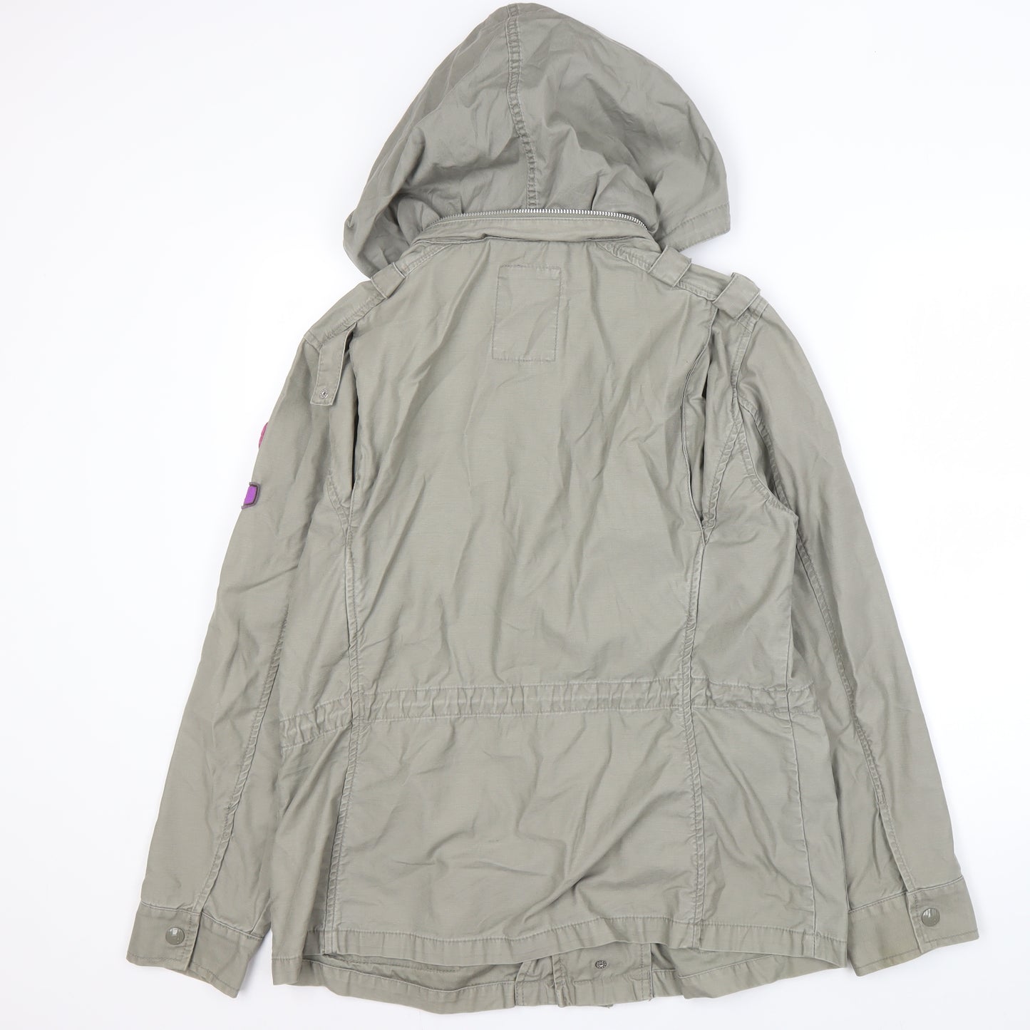 H! By Henry Holland Women's Green Parka, Size 16