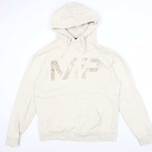MP Men's Beige XL Hoodie Pullover Logo Style