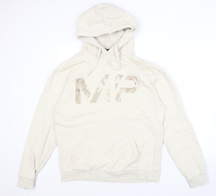 MP Men's Beige XL Hoodie Pullover Logo Style