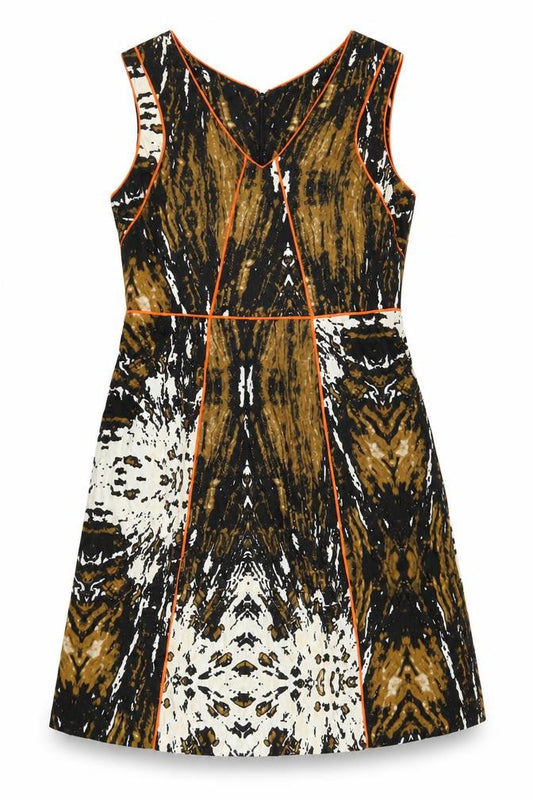 Front view of Veronika Maine Women's Multicoloured Dress, size 14