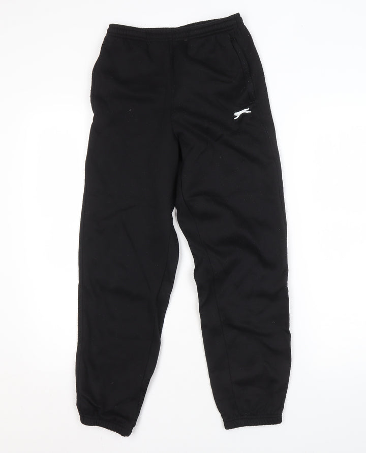 Slazenger Boys Black Track Pants 13 Years