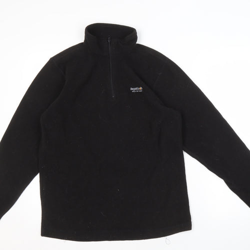 Regatta Men's Black Fleece 1/4 Zip Sweatshirt L