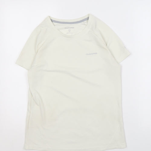 Craghoppers Women's White Activewear T-Shirt Size 12