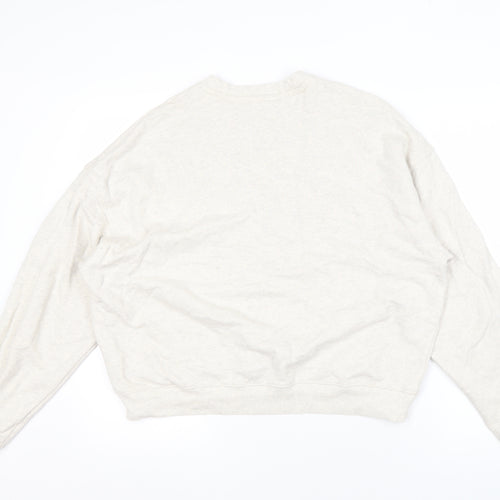 Reebok Beige Unisex Pullover Sweatshirt, M, Casual Style