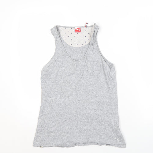 Puma Women's Grey Tank Top Size 10 Activewear